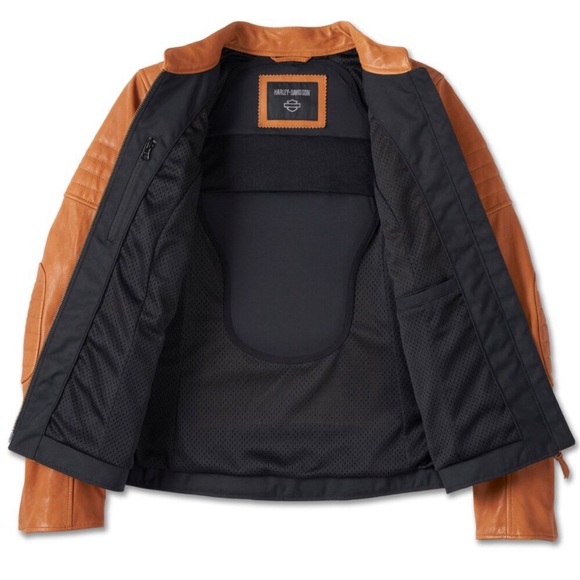 Harley Davidson Pursuit Triple Vent System 100% Leather Jacket Size Small NWT - Picture 6 of 17